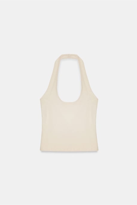 Halter-Hals Cut-Out Slim Fit Bluse - Image 6