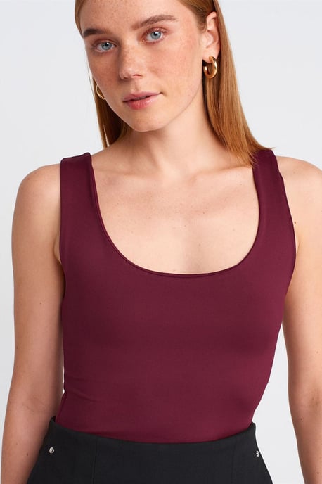 Ärmellose Slim-Fit Jersey-Bluse mit Quadrat-Ausschnitt - Image 4