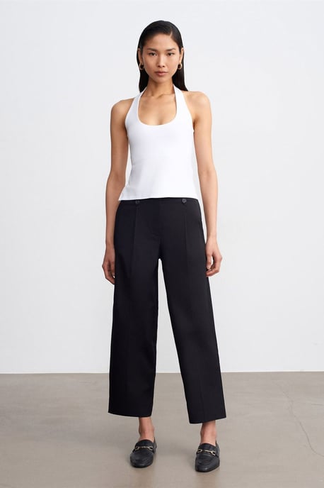 Halter-Cut-Out Slim Fit Bluse - Image 4