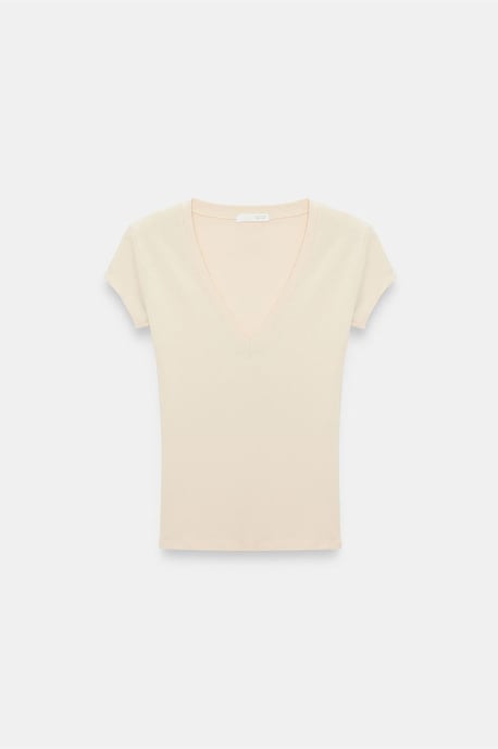 Slim Fit V-Ausschnitt Jerseybluse - Image 5