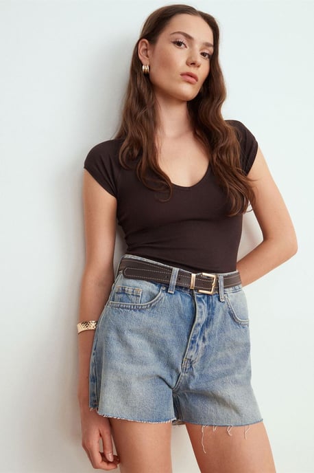 Slim Fit Crop-Jersey-Top - Image 3