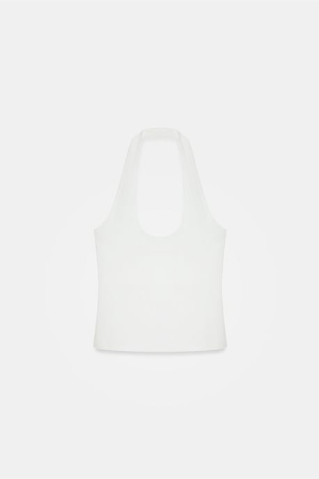 Halter-Cut-Out Slim Fit Bluse - Image 5