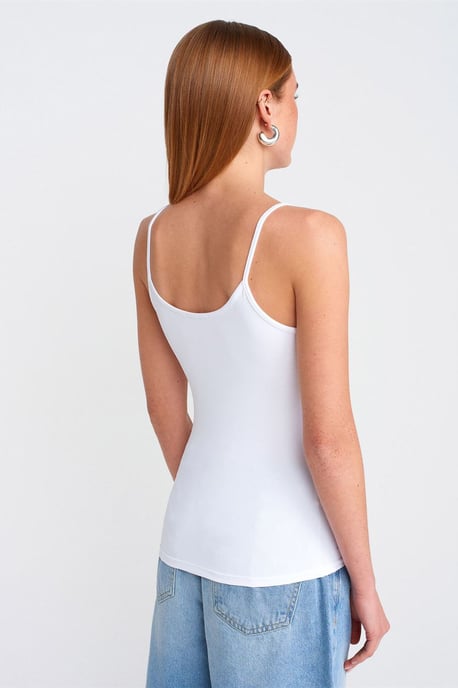 Schlanke Passform ärmellose Cami-Bluse - Image 2