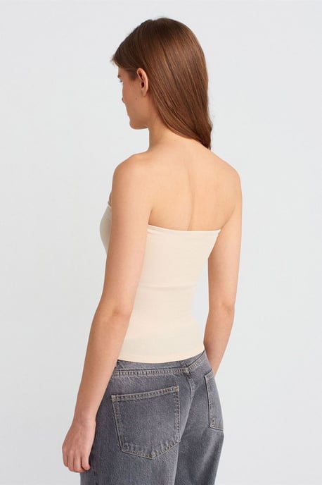 Trägerlose Bodycon Bandeau-Bluse - Image 2