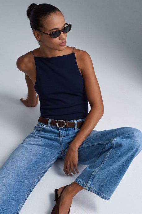 Slim-Fit Halterneck Jerseytop - Image 4