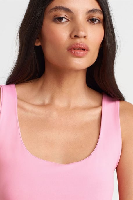 Ärmellose Slim-Fit Jersey-Bluse mit Quadrat-Ausschnitt - Image 3