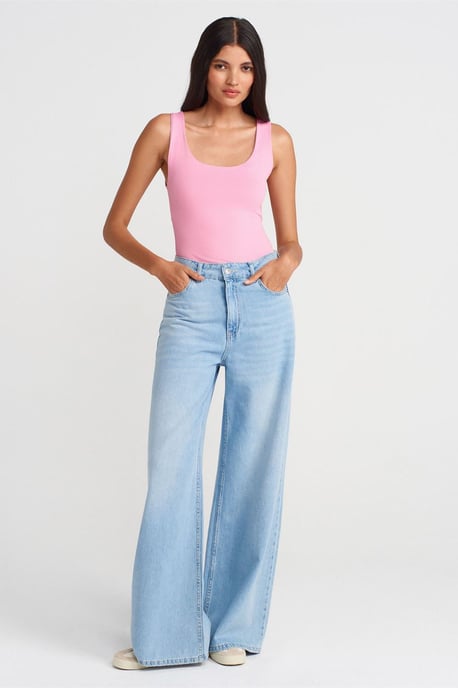 Ärmellose Slim-Fit Jersey-Bluse mit Quadrat-Ausschnitt - Image 4