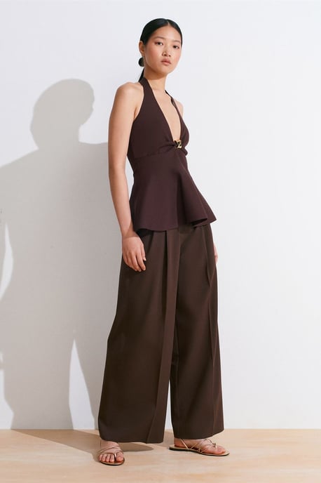 Nahtlose Halter-Peplum-Bluse - Image 3