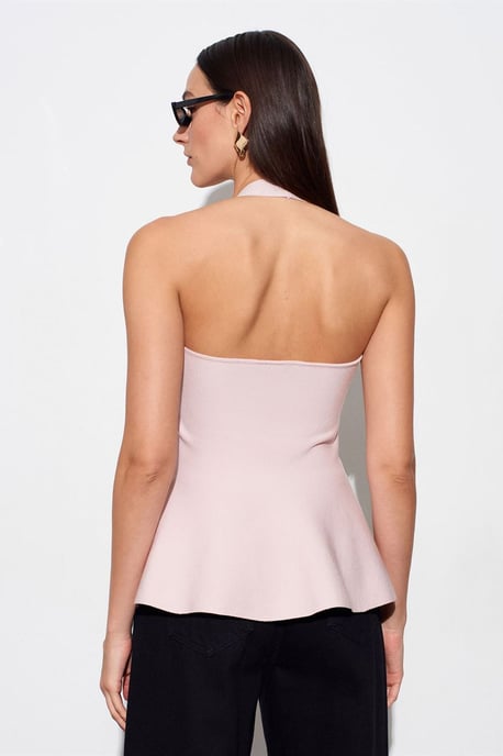 Nahtlose Halter-Peplum-Bluse - Image 2