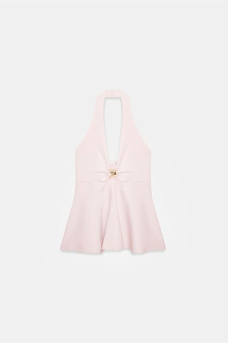 Nahtlose Halter-Peplum-Bluse - Image 6