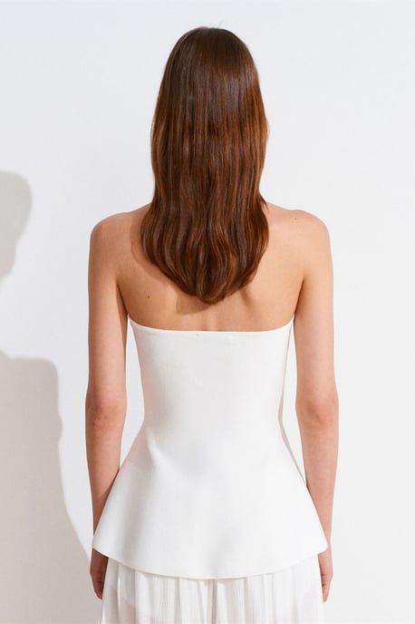 Nahtlose Halter-Peplum-Bluse - Image 2