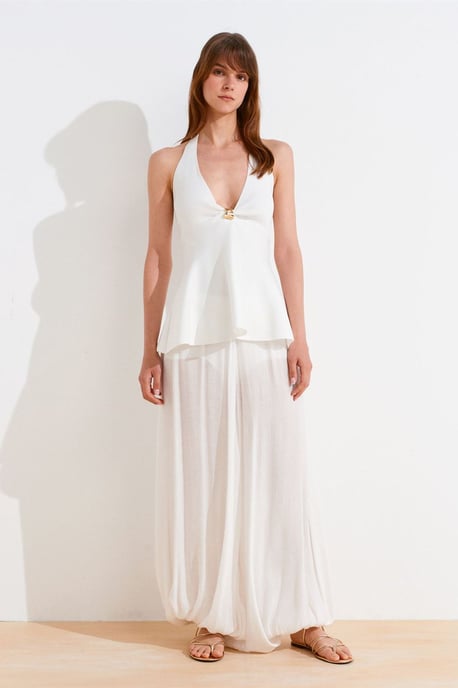 Nahtlose Halter-Peplum-Bluse - Image 3