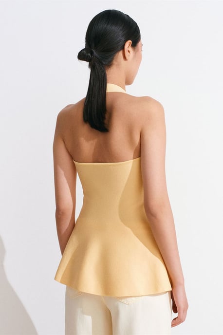 Nahtlose Halter-Peplum-Bluse - Image 2
