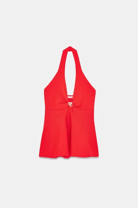 Nahtlose Halter-Peplum-Bluse - Image 5