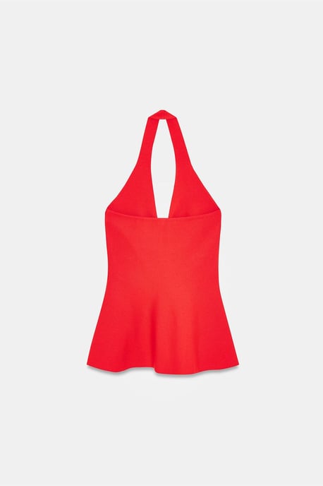 Nahtlose Halter-Peplum-Bluse - Image 6