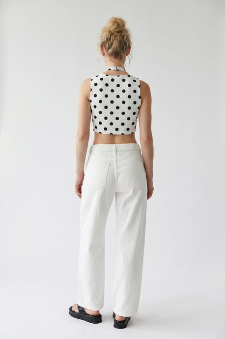 Hochtaillierte Weite Jeans aus Baumwolle - Image 6