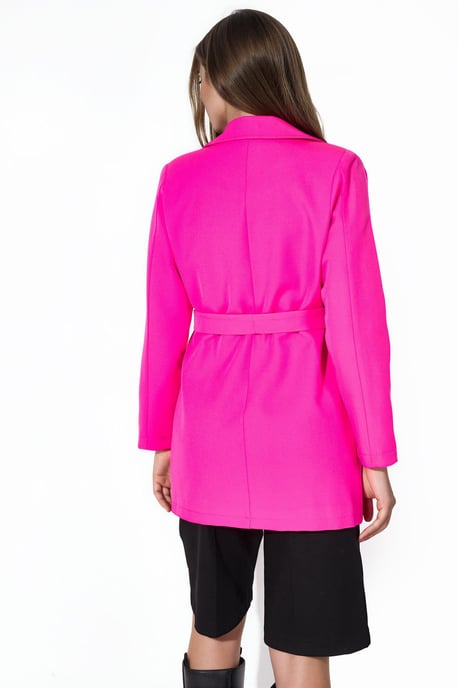 Kurzer Blazer mit Gürtel und Schalkragen - Image 3