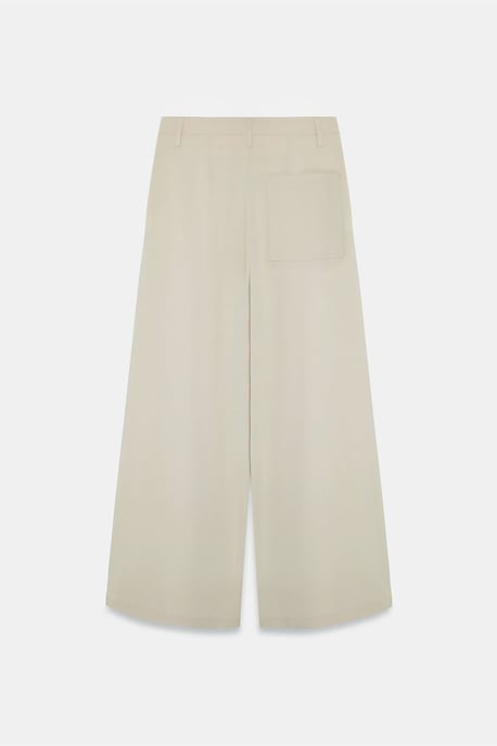 Damen High-Waist Weitbein-Crepe-Hosen - Image 6