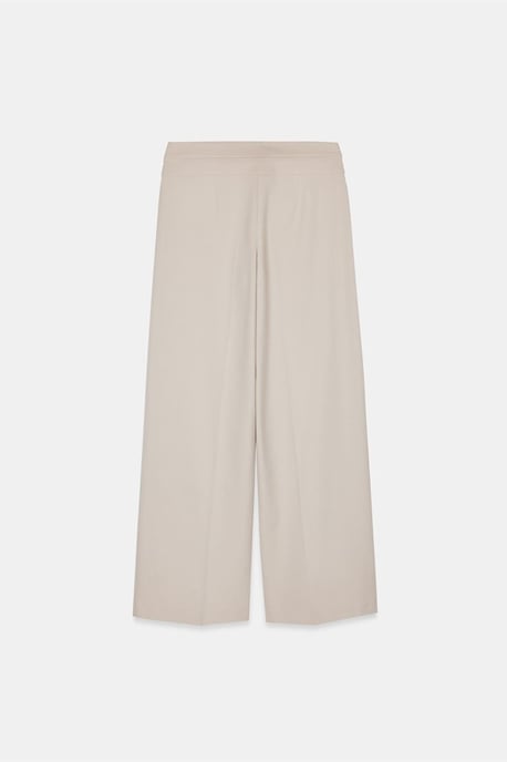 Hoch taillierte weite Crepe-Hosen - Image 6