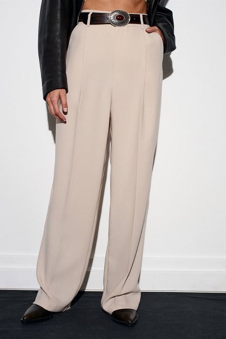 Hochtaillierte weite Crepe-Hose - Image 5