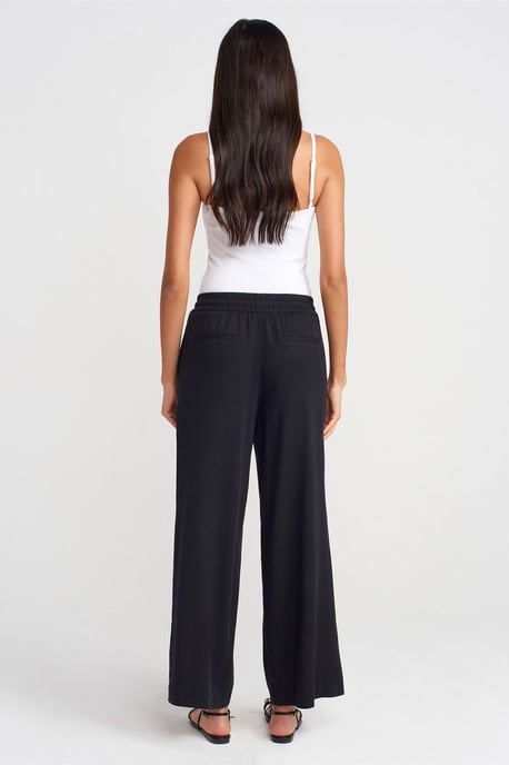 Tencel Weite Hose mit Kordelzugbund - Image 2
