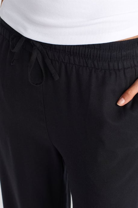 Tencel Weite Hose mit Kordelzugbund - Image 3