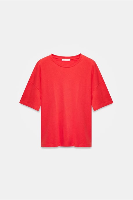 Damen Baumwoll Rundhalsausschnitt T-Shirt - Image 5
