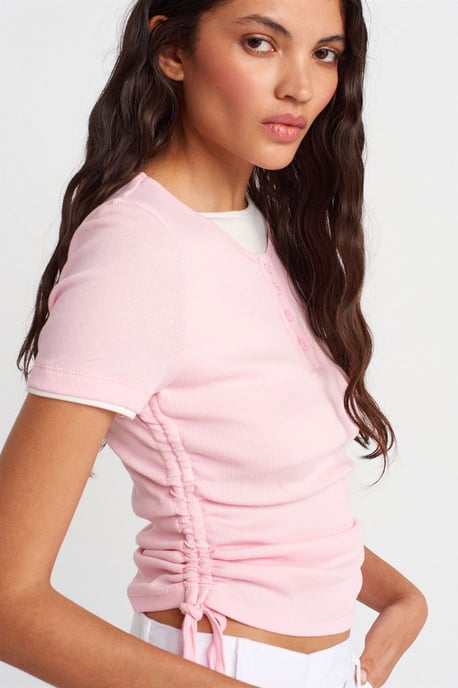 Damen Baumwoll Slim Fit Rundhals T-Shirt - Image 1