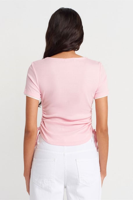 Damen Baumwoll Slim Fit Rundhals T-Shirt - Image 2