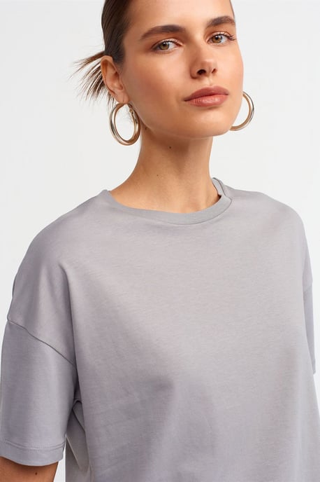 Damen Baumwoll Rundhalsausschnitt T-Shirt - Image 4