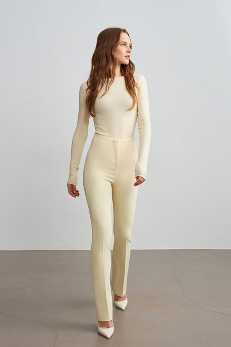 Damen Gerade Bein Krepphose - Image 2