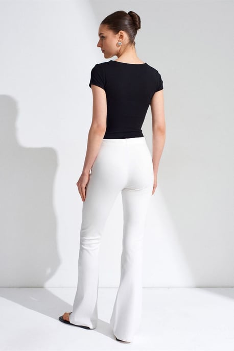 Hüfthohe Schlagjerseyhose mit Kordelzug - Image 2