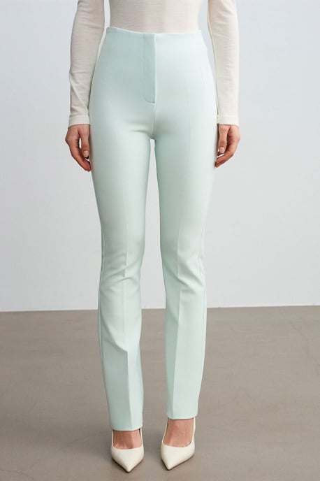 Damen Gerade Bein Krepphose - Image 3