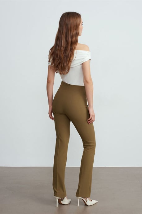 Damen Gerade Bein Krepphose - Image 2