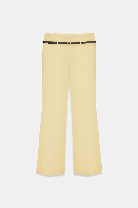 Belted Straight-Leg-Crepeshosen - Image 5