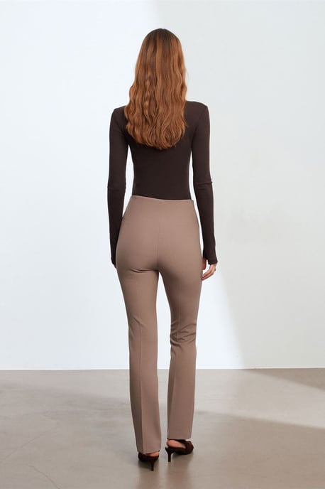 Damen Gerade Bein Krepphose - Image 2