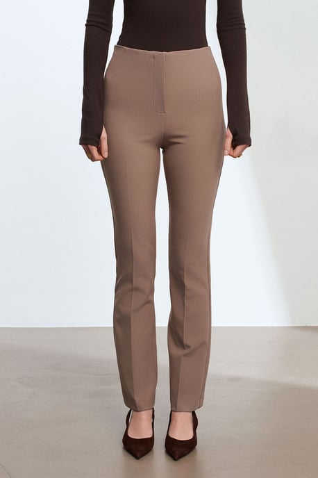 Damen Gerade Bein Krepphose - Image 3