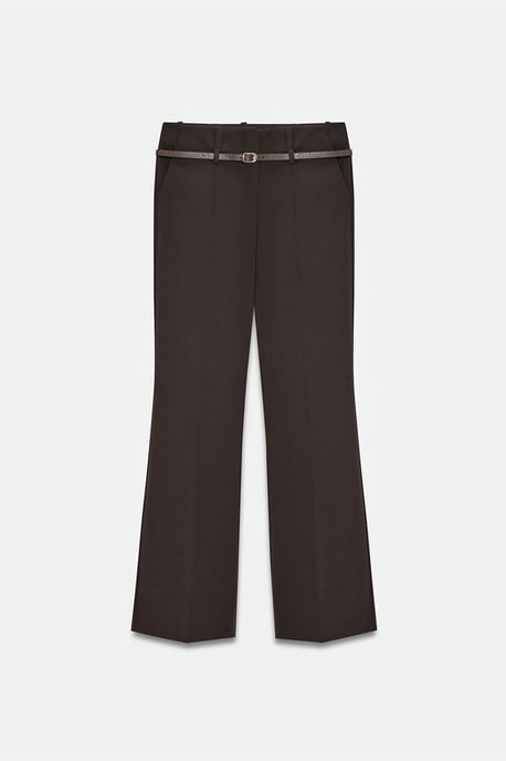 Belted Straight-Leg-Crepeshosen - Image 5