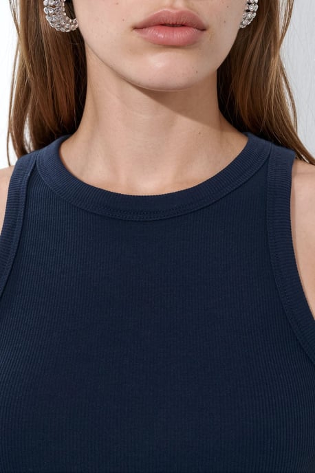 Rippstrick-Baumwollmischung Tanktop - Image 4