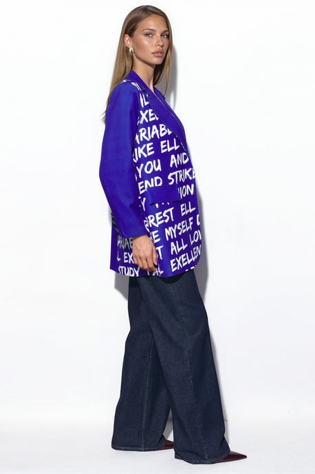 Oversized Crepe Blazerjacke - Image 2