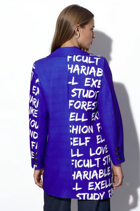 Oversized Crepe Blazerjacke - Image 3