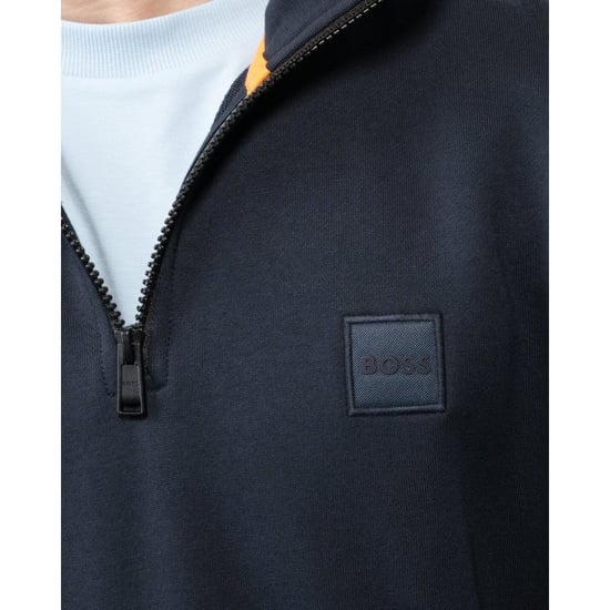 BOSS Orange Zetrust Herren 1/4 Zip Sweatshirt - Image 3