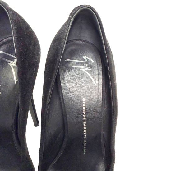 Giuseppe Zanotti Plateau-Pumps mit runder Spitze aus schwarzem Wildleder - Image 6