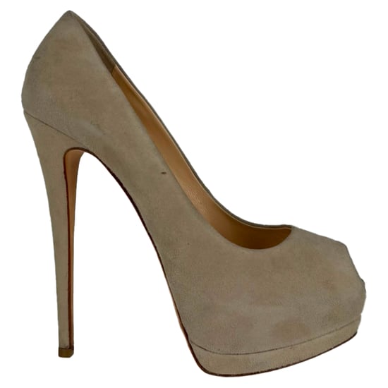 Giuseppe Zanotti Sharon Plateau-Pumps aus beigem Wildleder - Image 1