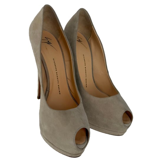 Giuseppe Zanotti Sharon Plateau-Pumps aus beigem Wildleder - Image 5