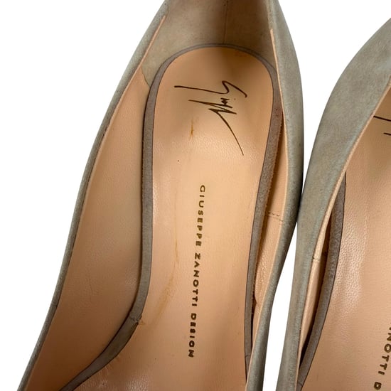 Giuseppe Zanotti Sharon Plateau-Pumps aus beigem Wildleder - Image 6