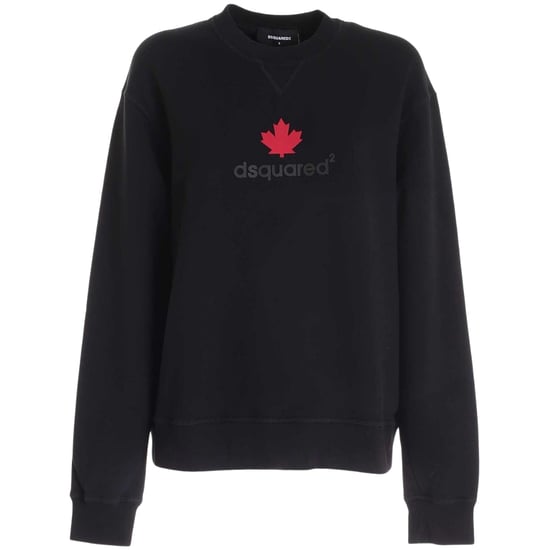 Dsquared2 Pullover Mit Ahornblatt-logo, Schwarz - Image 1