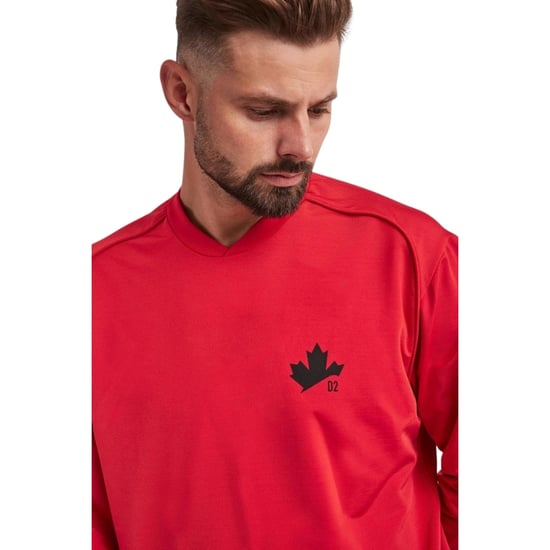 Dsquared2 D2 Maple Logo Pullover - Rot - Image 4