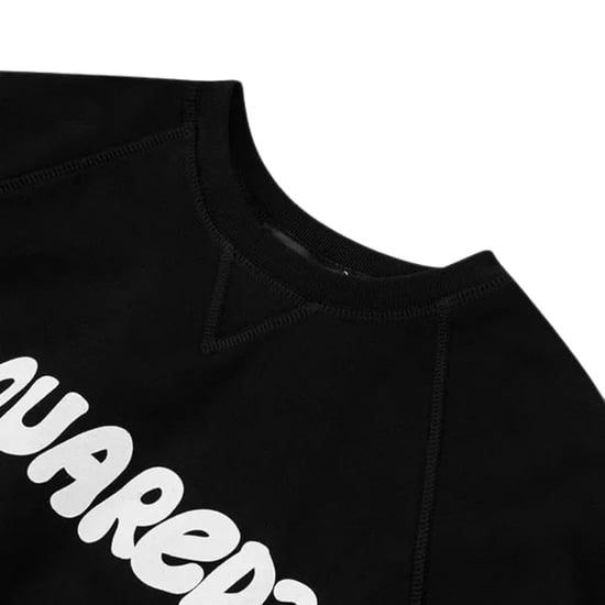 Dsquared2 Cool Fit Sketch Logo Schwarzer Pullover Mit Rundhalsausschnitt - Image 3