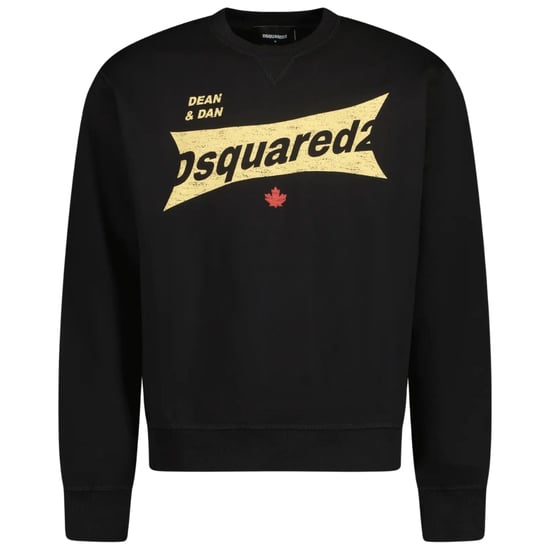 Dsquared2 Cool Fit Logo Schwarzer Pullover Mit Rundhalsausschnitt - Image 1